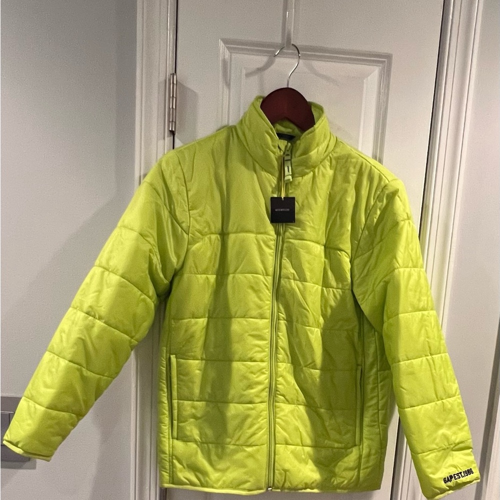 COPY - Gap Kids Primaloft Warmest Winter Jacket Lime Punch Size XL (12) NWT